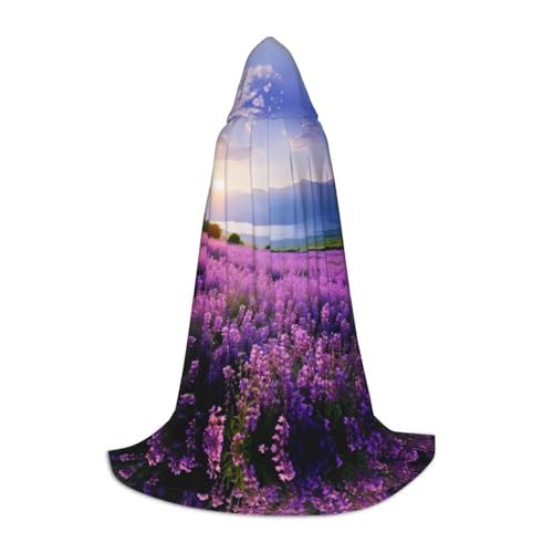 YaWea Renaissance-Umhang mit Lavendelfeldern, für Damen und Herren, Mittelalter-Umhang, Wikingerumhang, Zauberer-Umhang mit Kapuze YaWea Renaissance-Umhang mit Lavendelfeldern, für Damen und Herren, Mittelalter-Umhang, Wikingerumhang, Zauberer-Umhang mit Kapuze von YaWea