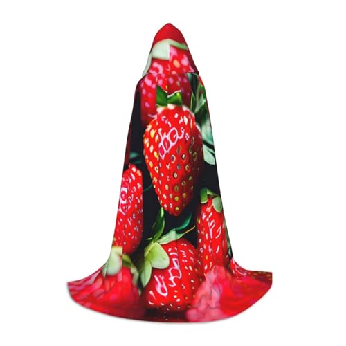 YaWea Renaissance-Umhang mit frischer Erdbeere, für Damen und Herren, Mittelalter-Umhang, Wikingerumhang, Zauberer-Umhang mit Kapuze YaWea Renaissance-Umhang mit frischer Erdbeere, für Damen und Herren, Mittelalter-Umhang, Wikingerumhang, Zauberer-Umhang mit Kapuze von YaWea