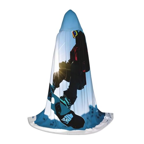 YaWea Umhang mit Snowboard-Bild-Druck, Renaissance-Umhang für Damen und Herren, Erwachsenen-Umhang, Mittelalter-Umhang, Wikingerumhang, Zauberer-Umhang mit Kapuze YaWea Umhang mit Snowboard-Bild-Druck, Renaissance-Umhang für Damen und Herren, Erwachsenen-Umhang, Mittelalter-Umhang, Wikingerumhang, Zauberer-Umhang mit Kapuze von YaWea