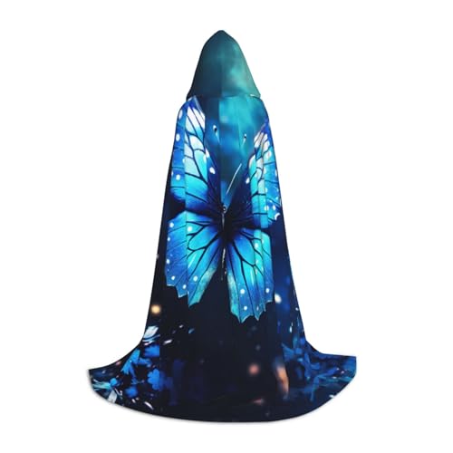 YaWea Umhang mit blauem Sternenhaft, Renaissance-Umhang mit Kapuze für Damen und Herren, Mittelalter-Umhang, Wikingerumhang, Zauberer-Bademantel mit Kapuze YaWea Umhang mit blauem Sternenhaft, Renaissance-Umhang mit Kapuze für Damen und Herren, Mittelalter-Umhang, Wikingerumhang, Zauberer-Bademantel mit Kapuze von YaWea