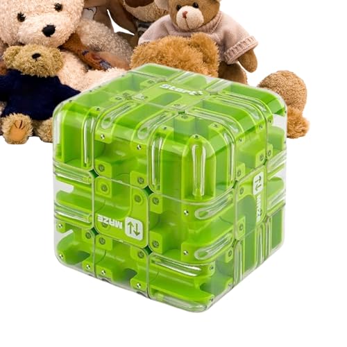 Großer Labyrinth 3D -Puzzle -Labyrinth Cube - Einbindete Hirnteaserspielzeug, 3D -Gehirnlabyrinthspiele Brain Teaser -Spiel, Räumliches Bewusstsein Gehirntraining Spielzeug von Yabauuop
