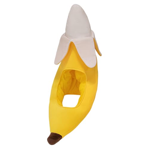 Yabauuop Bananenmütze Für Erwachsene - Lustiger Plüsch Verkleidungshut Als Banane,Weiches Gelbes Cosplay Kopfaccessoire Niedliches Fotozubehör Für Rollenspiel Halloween Partys Yabauuop Bananenmütze Für Erwachsene - Lustiger Plüsch Verkleidungshut Als Banane,Weiches Gelbes Cosplay Kopfaccessoire Niedliches Fotozubehör Für Rollenspiel Halloween Partys von Yabauuop