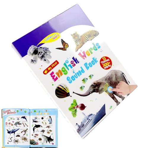Yabauuop Bücher Mit Sound,Englisch Lernendes Sprechendes Buch - Musikalische Sinneserfahrung Lernspielzeug Zur Wortschatz Und Sprachförderung Für Kinder 2-6 Jahre Yabauuop Bücher Mit Sound,Englisch Lernendes Sprechendes Buch - Musikalische Sinneserfahrung Lernspielzeug Zur Wortschatz Und Sprachförderung Für Kinder 2-6 Jahre von Yabauuop