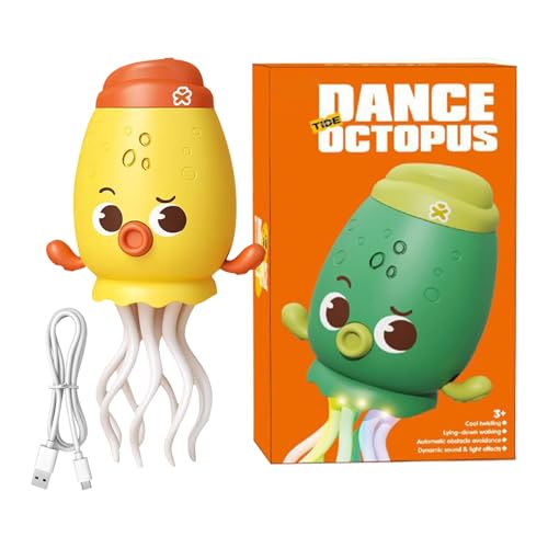 Yabauuop Elektrischer Tanzspaß | Krabbelnder Oktopus Elektrische Tanzspielware | Beleuchteter Zappelbegleiter Mit Hindernisvermeidung Für Kinder Kleinkinder Yabauuop Elektrischer Tanzspaß | Krabbelnder Oktopus Elektrische Tanzspielware | Beleuchteter Zappelbegleiter Mit Hindernisvermeidung Für Kinder Kleinkinder von Yabauuop