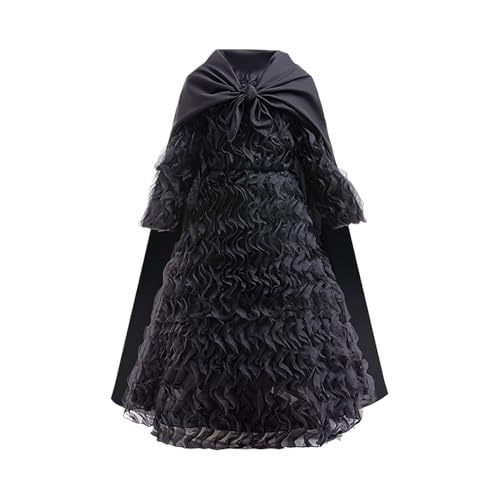 Yabauuop Hexen Outfit,Hexen Verwandlungskostüm - Schwarzes Halloween Kostüm Mit Umhang Für Mottopartys Feste Maskenbälle Karneval Cosplay von Yabauuop