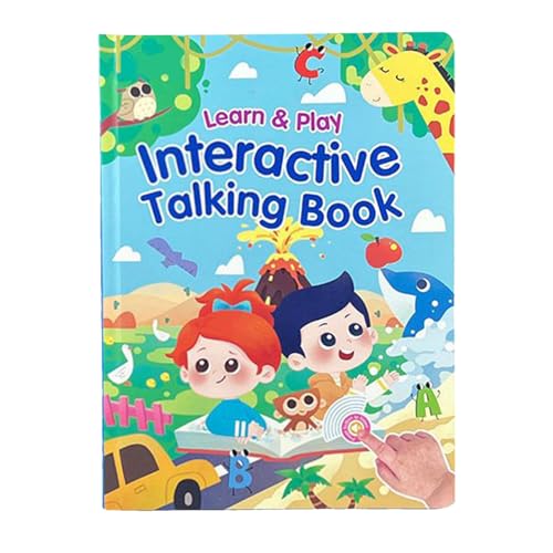 Yabauuop Interaktive Kleinkinderbücher,Buch | 260+ Wörter 14 Themen Sprechendes Spielzeug Lesen Lernen Sprachentwicklung Sprachförderung von Yabauuop
