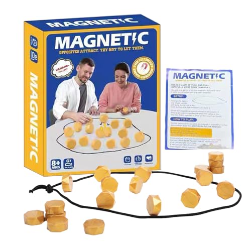 Yabauuop Magnetisches Strategiespiel | Tischspiel Magnetseil Steine Geschicklichkeitsspiel,Gesellschaftsspiel Für Erwachsene Kinder Reise Partyspiele Familienabend Tischspiel Draußen von Yabauuop