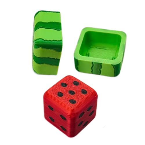 Yabauuop Niedliche Würfel,Fruchtige Party Spielwürfel Und Spielsteine - Schachfiguren und Partyzubehör für Mathematik Kinder Vorschule Kindergarten Erwachsene Reisen Rollenspiel Geburtstag von Yabauuop