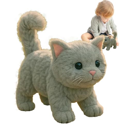 Yabauuop Roboter Katze,Realistische Stoffkatze Kuscheltier Zum Spielen Und Kuscheln | Interaktives Spielzeug Für Mädchen Und Familie Für Zuhause Büro Yabauuop Roboter Katze,Realistische Stoffkatze Kuscheltier Zum Spielen Und Kuscheln | Interaktives Spielzeug Für Mädchen Und Familie Für Zuhause Büro von Yabauuop