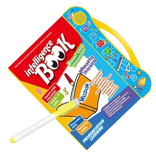 Yabauuop Sprechende Bücher - Pädagogisches Sprechbuch Mit Musik & Berührungselementen - Interaktives Lernspielzeug Für Zahlen Phonetik Formen Kinder Alter 2–7 Jahre von Yabauuop