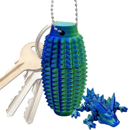 Yabauuop Stachelige Sinnes-Spielzeuge, Kleine Stimming Fidget Spielzeuge, 3D Gedruckter Beruhigender Tragbarer Stacheliger Anhänger Stressabbau Für Erwachsene Jugendliche Schule Kindergarten Kleinkind von Yabauuop