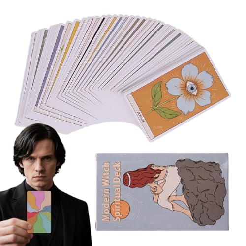 Yabauuop Tarotkarten Decks - Schicksalsorakel Brettspiel | 60 Stück Orakelspiel Für Erwachsene Partys Feiertage Wahrsagen Yabauuop Tarotkarten Decks - Schicksalsorakel Brettspiel | 60 Stück Orakelspiel Für Erwachsene Partys Feiertage Wahrsagen von Yabauuop