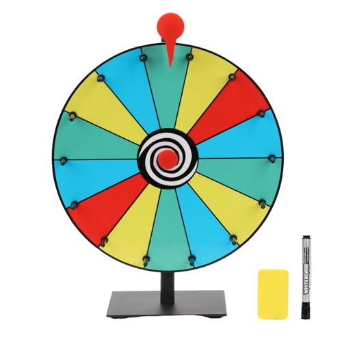 Glücksrad Zum Drehen, 30 cm Glücksrad, 14 Slots Glücksrad Zum Selbstgestalten, Drehrad Glücksrad mit Radiergummi und Markierstift, Glücksrad Spielzeug für Glücksspinnspiel, Karneval, Hauspartys Glücksrad Zum Drehen, 30 cm Glücksrad, 14 Slots Glücksrad Zum Selbstgestalten, Drehrad Glücksrad mit Radiergummi und Markierstift, Glücksrad Spielzeug für Glücksspinnspiel, Karneval, Hauspartys von Yabound