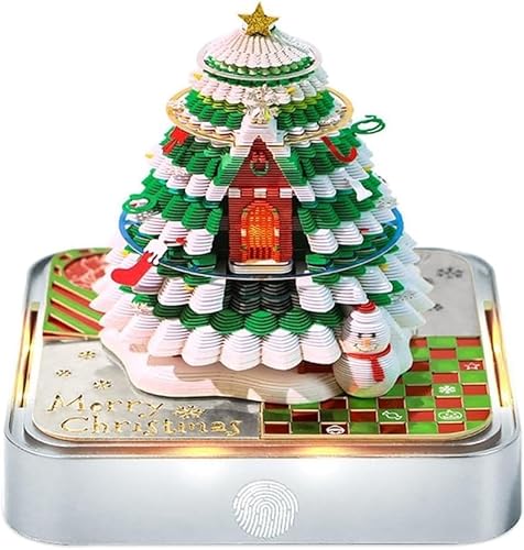 Miniatur Haus Weihnachtsnacht, DIY Miniatur Weihnachts Puppenhaus, Handgemachtes Geschenk für Weihnachten, Miniature House Geschenk für Erwachsene Freunde und Liebhaber (Rot) von Yabound