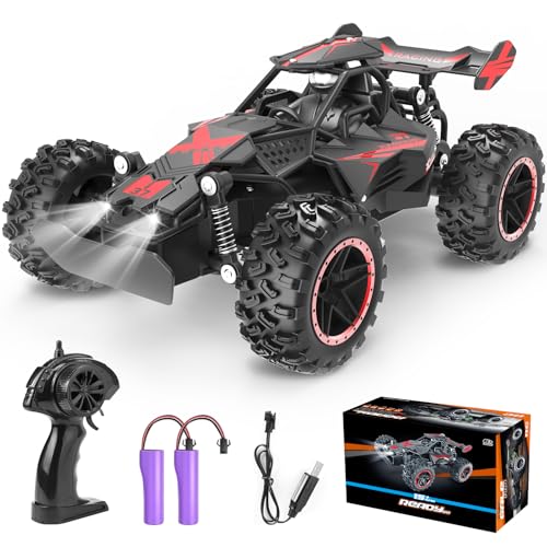 Yabtf Ferngesteuertes Auto, 2.4Ghz RC Auto, 1:18 20km/h RC Buggy, 40m Fernbedienung Offroad Spielzeugauto, Wiederaufladbares 2WD RC Car für Kinder ab 6 Jahre, G03063R Yabtf Ferngesteuertes Auto, 2.4Ghz RC Auto, 1:18 20km/h RC Buggy, 40m Fernbedienung Offroad Spielzeugauto, Wiederaufladbares 2WD RC Car für Kinder ab 6 Jahre, G03063R von Yabtf