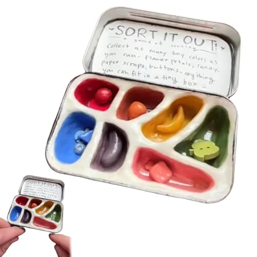 Handgefertigte Sortiergläser - Leichte Angst, sensorische Sortierkiste, tragbares Beruhigungsglas, leichte kompakte sensorische Sortierglas, Erwachsene Zappelgeschenk für Menschen (1pc) von Yacriso