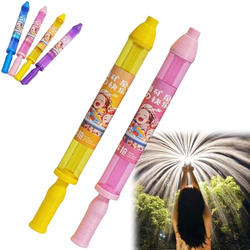 Firework Water Gun, FireworkWater Squirter, WaterFirework Spray Toys, Romantic FireworkStyle Water Spray Toy for Beach, Playground, Pool Parties (Yellow+Pink) von Yaepoip