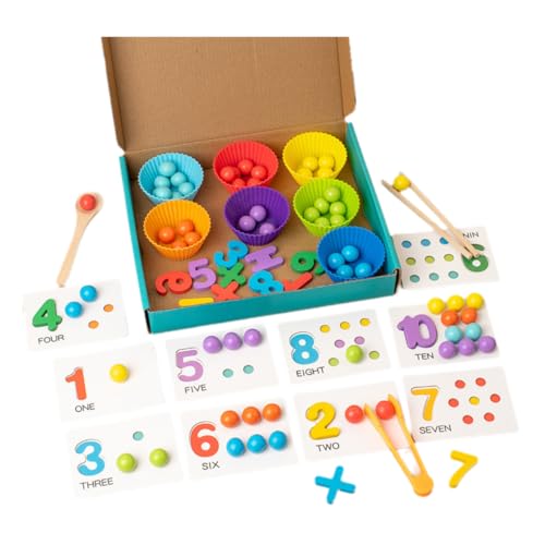 Yaepoip Montessori Arithmetic Math Toy Set, Silicone Digital Learning with Beads, Montessori Math Beads Counting Toy, Beads, Chopsticks & Spoons Yaepoip Montessori Arithmetic Math Toy Set, Silicone Digital Learning with Beads, Montessori Math Beads Counting Toy, Beads, Chopsticks & Spoons von Yaepoip