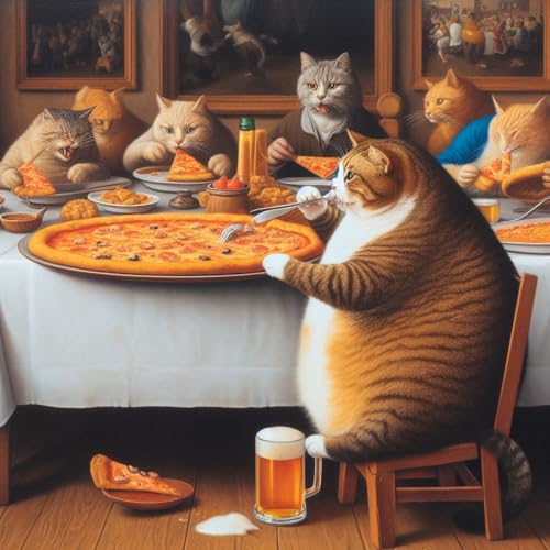 500 Puzzleteile für Erwachsene, Katze, Pizza, Haus, Puzzle, Herausforderung, Lernspielzeug, Geschenkidee, 500 Stück 500 Puzzleteile für Erwachsene, Katze, Pizza, Haus, Puzzle, Herausforderung, Lernspielzeug, Geschenkidee, 500 Stück von Yaesttie