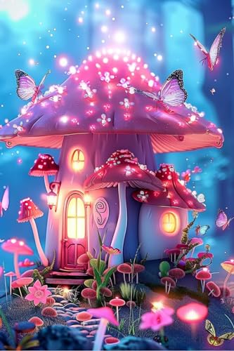 Fun Jigsaw Puzzle 500 Teile für Erwachsene Schmetterling Pilz Zimmer Safe Holz DIY Puzzle - Spaß herausfordernde Gehirn Teaser - Geeignet für alle Anfänger - für Raumdekoration 20,5 x 15 Zoll Fun Jigsaw Puzzle 500 Teile für Erwachsene Schmetterling Pilz Zimmer Safe Holz DIY Puzzle - Spaß herausfordernde Gehirn Teaser - Geeignet für alle Anfänger - für Raumdekoration 20,5 x 15 Zoll von Yaesttie