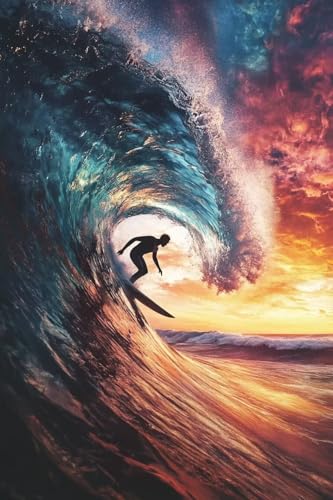 Fun Jigsaw Puzzle 500 Teile für Erwachsene Surfen Jugendliche Sicheres Holz DIY Puzzle - Spaß herausfordernde Gehirn Teaser - Geeignet für alle Anfänger - für Raumdekoration 52.1 cmx 38.1 cm von Yaesttie