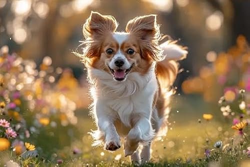 Lustige 500 Teile Puzzle für Erwachsene, Papillon für Hunde, Familien-Dekoration, lustige Spiele, Vorschule, einzigartiges Geschenk für Kinder und Erwachsene (Hunde, die im Park spielen Lustige 500 Teile Puzzle für Erwachsene, Papillon für Hunde, Familien-Dekoration, lustige Spiele, Vorschule, einzigartiges Geschenk für Kinder und Erwachsene (Hunde, die im Park spielen von Yaesttie