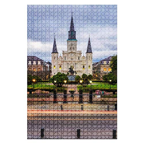 Lustiges Puzzle, 500 Teile für Erwachsene, Holzpuzzle St. Louis Cathedral, New Orleans, pädagogische Dekompression, perfekt mehrfarbig, 52,1 x 38,1 cm Lustiges Puzzle, 500 Teile für Erwachsene, Holzpuzzle St. Louis Cathedral, New Orleans, pädagogische Dekompression, perfekt mehrfarbig, 52,1 x 38,1 cm von Yaesttie