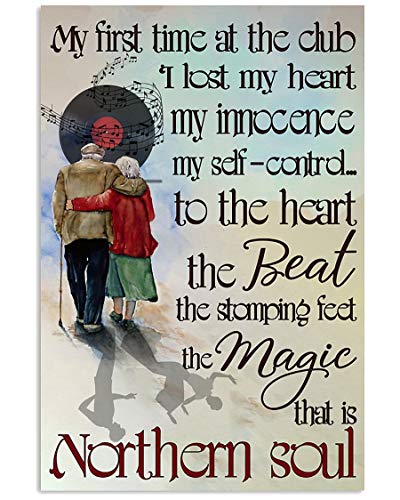 Lustiges Puzzle, 500 Teile für Erwachsene, Northern Soul My First Time at The Club I Lost My Heart Musikposter, Holz, pädagogische Puzzle-Dekorationen, Geschenk, 52,1 x 38,1 cm von Yaesttie