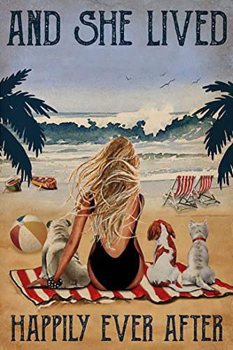 Lustiges Puzzle, 500 Teile für Erwachsene, Strand, lebte glückliche Hunde, blondes Mädchen, Holz, pädagogisches Puzzle, Dekorationen, Geschenk, 52,1 x 38,1 cm Lustiges Puzzle, 500 Teile für Erwachsene, Strand, lebte glückliche Hunde, blondes Mädchen, Holz, pädagogisches Puzzle, Dekorationen, Geschenk, 52,1 x 38,1 cm von Yaesttie