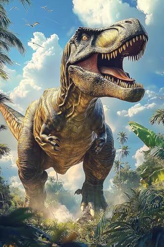 Lustiges Puzzle, 500 Teile für Erwachsene, Tyrannosaurus Rex, Holzpuzzle, jedes Stück ist einzigartig – für Basteldekoration, Raumdekoration, lustiges Stressabbau-Geschenk, 52,1 x 38,1 cm Lustiges Puzzle, 500 Teile für Erwachsene, Tyrannosaurus Rex, Holzpuzzle, jedes Stück ist einzigartig – für Basteldekoration, Raumdekoration, lustiges Stressabbau-Geschenk, 52,1 x 38,1 cm von Yaesttie