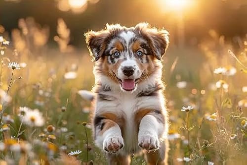 Lustiges Puzzle, 500 Teile für Erwachsene, australischer Schäferhund, Welpe, niedlicher Hund, Tier, Holzpuzzle, lustiges Spiel, bestes Geschenk, Vorschule, 52,1 x 38,1 cm Lustiges Puzzle, 500 Teile für Erwachsene, australischer Schäferhund, Welpe, niedlicher Hund, Tier, Holzpuzzle, lustiges Spiel, bestes Geschenk, Vorschule, 52,1 x 38,1 cm von Yaesttie