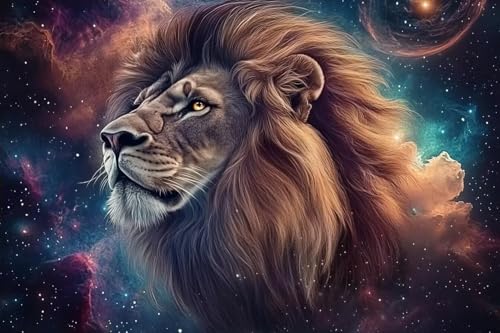 Lustiges Puzzle 500 Teile für Erwachsene Fantasy Sternenlöwe Puzzle Geschenk für Anfänger 52,1 x 38,1 cm Lustiges Puzzle 500 Teile für Erwachsene Fantasy Sternenlöwe Puzzle Geschenk für Anfänger 52,1 x 38,1 cm von Yaesttie