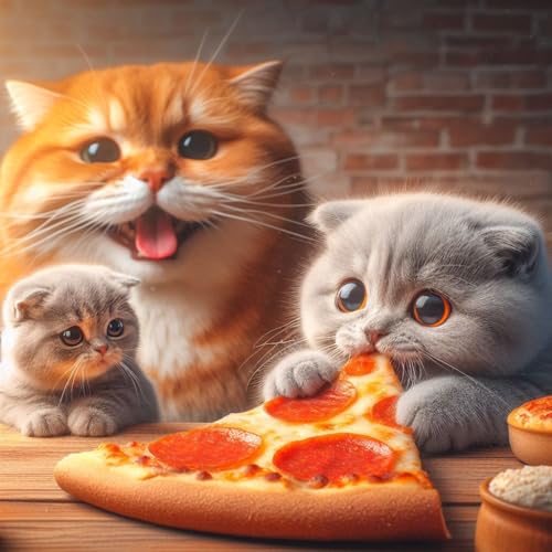 Lustiges Puzzle 500 Teile für Erwachsene Katze Pizza Haus Puzzle Herausfordernde Familie Lernspiel Aktivitäten Geschenk 52,1 x 38,1 cm Lustiges Puzzle 500 Teile für Erwachsene Katze Pizza Haus Puzzle Herausfordernde Familie Lernspiel Aktivitäten Geschenk 52,1 x 38,1 cm von Yaesttie
