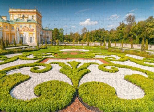 Lustiges Puzzle 500 Teile für Erwachsene Ornament Ostgarten Wilanow Königlicher Palast Polen Puzzles Casual Große Größe Intellektuelle Dekompression Puzzle und Heimdekoration 52.1 cmx 38.1 cm Lustiges Puzzle 500 Teile für Erwachsene Ornament Ostgarten Wilanow Königlicher Palast Polen Puzzles Casual Große Größe Intellektuelle Dekompression Puzzle und Heimdekoration 52.1 cmx 38.1 cm von Yaesttie