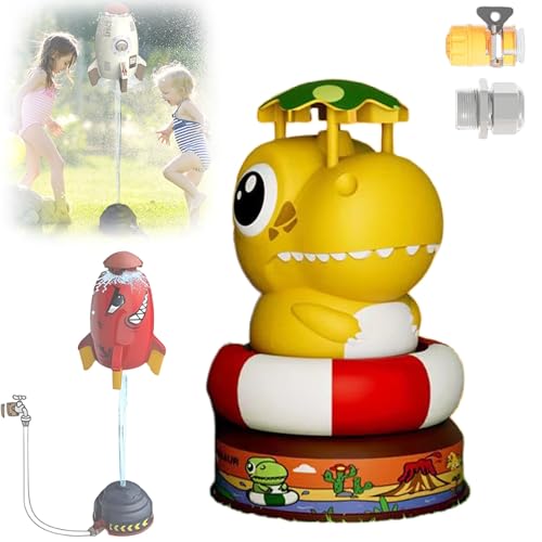 AquaRocket Wasserrakete, Wasserrakete mit Action-Garantie, Rocket Children's Outdoor Water Sprinkler, Water Toy Garden, Lawn Sprinkler Children, Water Rocket Sprinkler(F) von Yagerod