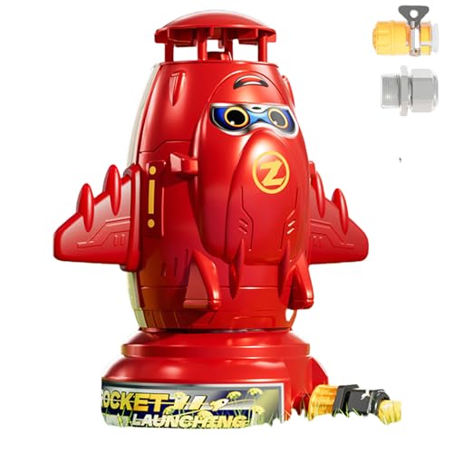 AquaRocket Wasserrakete, Wasserrakete mit Action-Garantie, Rocket Children's Outdoor Water Sprinkler, Water Toy Garden, Lawn Sprinkler Children, Water Rocket Sprinkler(L) von Yagerod