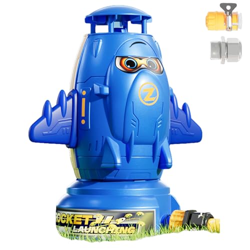 AquaRocket Wasserrakete, Wasserrakete mit Action-Garantie, Rocket Children's Outdoor Water Sprinkler, Water Toy Garden, Lawn Sprinkler Children, Water Rocket Sprinkler(M) von Yagerod