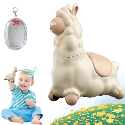 Spuckendes Lama-Wasserspielzeug, interaktive Alpaka-Wasserspritze, Druck-Wassersprinkler für Kinder, Lama-Wasserpistole mit Kopfschütteln, für Strand, Garten (1pc) von Yagerod