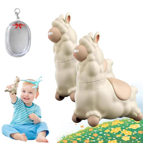 Spuckendes Lama-Wasserspielzeug, interaktive Alpaka-Wasserspritze, Druck-Wassersprinkler für Kinder, Lama-Wasserpistole mit Kopfschütteln, für Strand, Garten (2pc) von Yagerod