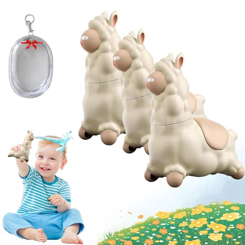 Spuckendes Lama-Wasserspielzeug, interaktive Alpaka-Wasserspritze, Druck-Wassersprinkler für Kinder, Lama-Wasserpistole mit Kopfschütteln, für Strand, Garten (3pc) von Yagerod