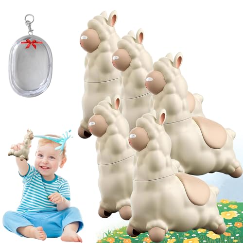 Spuckendes Lama-Wasserspielzeug, interaktive Alpaka-Wasserspritze, Druck-Wassersprinkler für Kinder, Lama-Wasserpistole mit Kopfschütteln, für Strand, Garten (5pc) von Yagerod