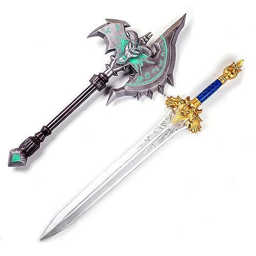 Yagumo 2-teiliges Set im Maßstab 1/1 Sword Valley Cosplay Anime Spiel Frostmourne/Shadowmourne/Löwe, PU-Schaumwaffe für Outdoor-Spielzeug Kinder (B) von Yagumo
