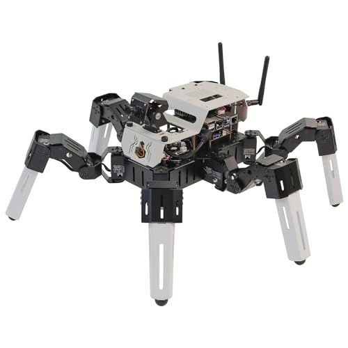 Yahboom 18 DOF Bionic Hexapod Robot Development Kit AI Vision Wireless Handle Control Aluminum Alloy Structure Ubuntu System (Muto S2 with Pi 4B-4G) von Yahboom