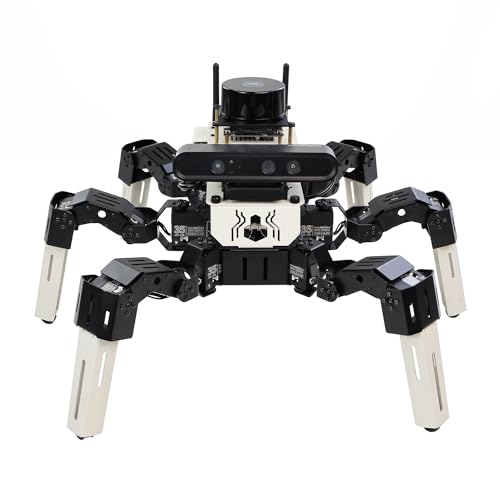 Yahboom 18DOF Bionic Hexapod Jetson Nano 4GB SUB Robot ROS2 System AI Vision 3D SLAM Mapping Navigation Ubuntu 20.04 Voice Recognition Interaction 18DOF Bionic Motion (Superior Ver with Nano) von Yahboom