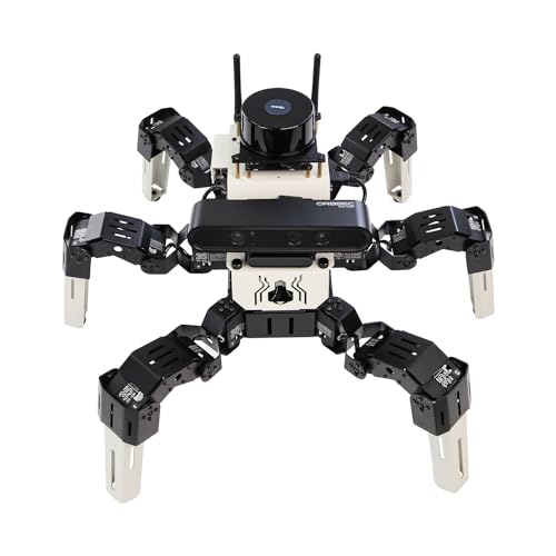 Yahboom 18DOF Bionic Hexapod Roboter ROS2 System AI Vision 3D SLAM Mapping Navigation Ubuntu 20.04 Voice Recognition Interaction 18DOF Bionic Motion (Superior Ver with Pi 4B) von Yahboom