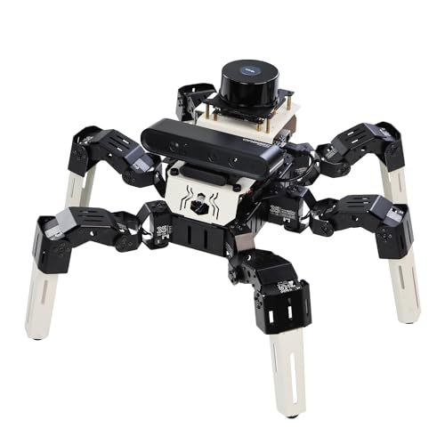Yahboom 18DOF Bionic Hexapod Roboter ROS2 System AI Vision 3D SLAM Mapping Navigation Ubuntu 20.04 Voice Recognition Interaction 18DOF Bionic Motion (Superior Ver without Nano) von Yahboom