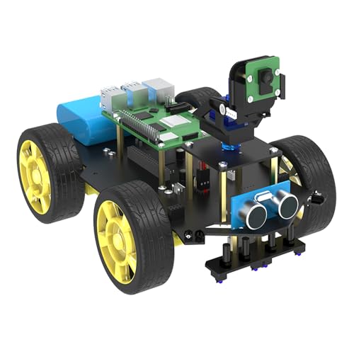 Yahboom 4WD Robot mit Raspberry Pi 5 DIY Car Kit mit Kamera, Ultraschallsensor uvm., Python-Programmierung, Elektronik, künstliche Intelligenz Roboter Kit für Teenager (Raspbot mit Raspberry Pi 5 4GB) Yahboom 4WD Robot mit Raspberry Pi 5 DIY Car Kit mit Kamera, Ultraschallsensor uvm., Python-Programmierung, Elektronik, künstliche Intelligenz Roboter Kit für Teenager (Raspbot mit Raspberry Pi 5 4GB) von Yahboom