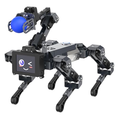 Yahboom AI Embodied Intelligent Robot Dog, 15DOF, Programming Education AI Robot Dog with Robotic Arms, Thinking Robot Dog, APP Controlled Visual Recognition Robot Pet von Yahboom