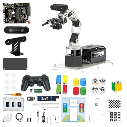 Yahboom DOFBOT PRO 6 Axis 3D Depth Recognition Robotic Arm, with Jetson Nano Master Control, APP Control, Adaptive Interactive Gripper, Movelt Kinematic Control (Ultimate Without Nano SUB) von Yahboom