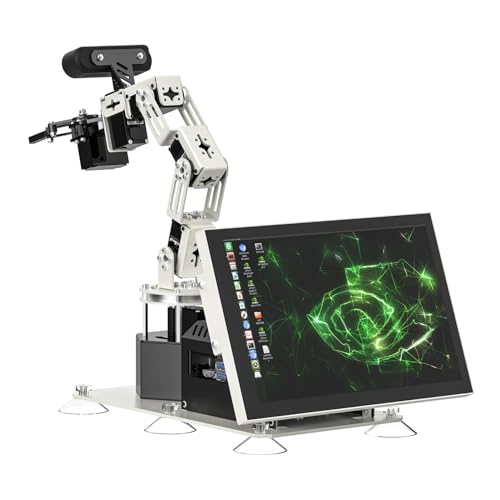 Yahboom DOFBOT PRO 6 Axis 3D Depth Recognition Robotic Arm, with Jetson Nano Master Control, APP Control, Adaptive Interactive Gripper, Movelt Kinematic Control (Ultimate with Nano SUB) von Yahboom
